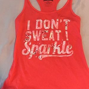pink athletic tank, size small, good condition